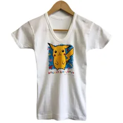 (キッズ) Nintendo 任天堂 ピカチュウ ポケモン 半袖Tシャツ 白 サイズ130 No.L368