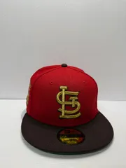 Newera セントルイスカージナルス ブッシュスタジアム 59fifty フィッティドキャップ ツートンカラー
