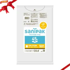 サニパック ポリ nocoo (ノクー）半透明 45L x 50 枚 x 6袋セット(300枚) 厚手 ゴミ袋 家庭用 大容量 まとめ買い