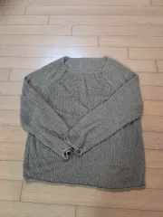 ベーシック 長袖 ルーズフィット ニット