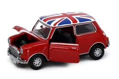 Tiny 香港 微影 Toyeast ミニクーパー 英国 国旗 赤 Mini Cooper Red with Union Jack Roof & White Bonnet Stripes 1/50 ATC64542
