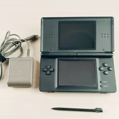 DS Lite ジェットブラック 本体 保護フィルム付　充電器　動作良好　良品　10510-0778