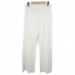 ユニクロ UNIQLO 美品 23AW 大きいサイズ ウォッシャブルニットリブパンツ XXL ナチュラル /X