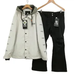 マークゴンザレス MARK GONZALES × SCAPE エスケープ セットアップ スノーボードウエア ジャケット パンツ M / S アイボリー ブラック