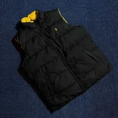 ポロ ラルフローレン ブラック/イェロー リバーシブル ダウン ベスト