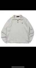 ポロラルフローレン ハーフジップアップ スウェット グレー