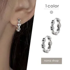 ピアス フープ ワンタッチ リング サークル チェーン 鎖 小さめ 小ぶり ミニ シンプル 普段使い レディース メンズ ユニセックス 男女兼用 12mm