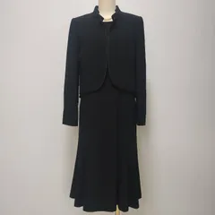 Yukiko Kimijima　ユキコキミジマ　東京ソワール　ブラックフォーマル　ジャケット　ワンピース　セット　11号　L　黒