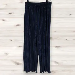 F0248 ジーユー GU カジュアルパンツ ズボン (M) 黒 総柄 柄もの