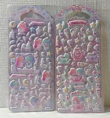 【再入荷】キキララ　立体シール　ぷっくり　シール　ステッカー　サンリオ　2枚