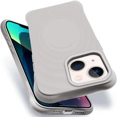 iPhone13 iPhone14 MagSafe対応 ケース 耐衝撃 米軍MIL規格 アイフォン14 スマホケース シリコン 保護ケース いpほね13 カバー ストラップホール付き 傷つけ防止 ワイヤレス充電対応 6.1インチ用（チタンオリジナルカラー）