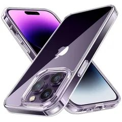 NIMASO クリアケース iPhone 14 Pro 用 米軍MIL規格 PC背面 SGS認証 衝撃吸収 保護ケース バンパー 傷つけ防止 アイフォン14 プロ対応 クリア タイプ NSC22G489