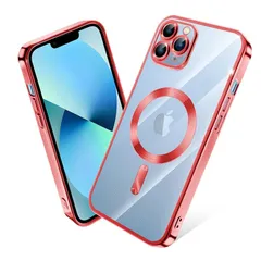 iPhone 11 Pro Max ケース MagSafe対応 クリア メッキ加工 アイフォン11ProMax スマホケース 耐衝撃 TPU ワイヤレス充電対応 いpほね 11 pro max カバー ストラップホール付き 薄型 透明 超軽量 黄ばみにくい 柔