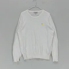 U.S. POLO ASSN. レディース ニットTシャツ 2020 春秋 白 01912