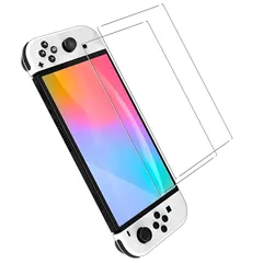 対応 Nintendo Switch 有機EL モデル フイルム 【2枚セット-国産AGC旭硝子 - 高 品質 】 対応 Nintendo Switch 有機EL モデル OLED ガラスフイルム 液晶 保護フィルム 強化ガラス シール さらさら ケース 【 
