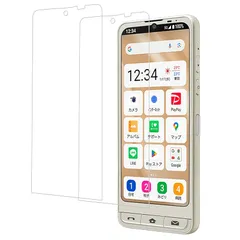 KPNS 【2枚セット】日本素材製 強化 ガラスシンプルスマホ7 ガラス フィルム シンプルスマホ7 保護 フィルム