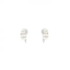 K18WG/K14WG アコヤパール イヤリング