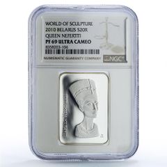 メキシコ 5ペソ クアウテモック 100周年記念海軍学校船 PF 68 NGC 銀貨