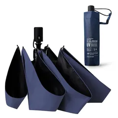 【自動開閉 UVカット 遮光率100％ 折りたたみ 日傘】晴雨兼用 UVカット 100%遮光 遮熱 折りたたみ傘 耐風 グラスファイバー骨 折り畳み傘 軽量 コンパクト 専用ストラップ付傘袋 おりたたみ傘 メンズ レディース 紫外線対策 男女兼用 プレゼン 1