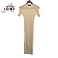 美品 Alexander Wang アレキサンダーワン サイズXS ホワイト シルバー金具 コットン ワンピース ロングワンピース レディース 502333【中古】