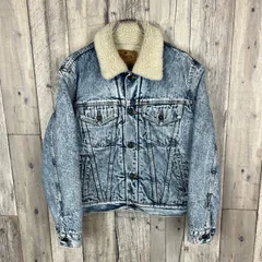 OLD EDWIN 90s エドウィン GUARANTEED LOT 5109-96 ケミカルウォッシュ 裏ボア デニムジャケット Gジャン メンズ M サイズ
