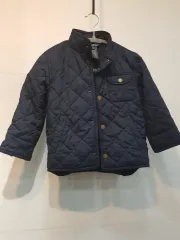 ポロラルフローレン キルティング ジャケット ネイビー 4T