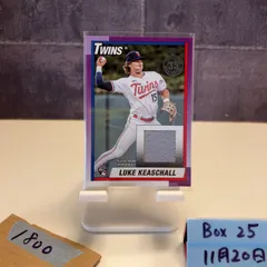 2025 Topps Luke Keaschall MINNESOTA TWINS Relic ジャージ Purple RC ルーキー Rookie カード