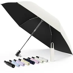 【現役皮膚科医監修 JIS認証＆段階収納】日傘 UVカット100遮光遮熱 折り畳み傘【業界初！安全式自動開閉】ALwgreen折りたたみ傘 大きい超軽量 熱中症対策 肌を守る おりたたみ傘 晴雨兼用 耐風頑丈 携帯便利 超撥水日傘兼用雨傘 レディース/メン 1