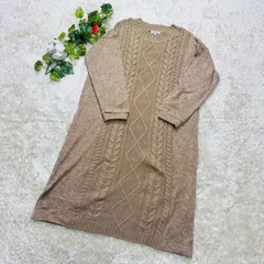 THE SHOP TK　ニットワンピース レディース　Mサイズ　 ベージュ