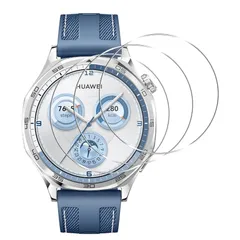 対応 HUAWEI WATCH GT 5 46mm ガラスフイルム 【3枚セッ-高 品質】 対応 HUAWEI スマートウォッチ GT5 46mm フイルム 保護フィルム 画面保護シート 液晶シール カバー 液晶保護 ソフト 【 日本旭硝子素材採用 硬度9H 