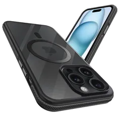 coiwantung iPhone 14 Pro Max MagSafe ケース 耐衝撃 滑り止め アイフォン 14ProMax スマホケース 【新しい衝突防止ストリップ設計】［フォーインワン構造設計］米軍MIL規格 カバー 軽量 ワイヤレス充電対応 半透明 