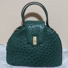 ZAGLIANI 　本革 オーストリッチ イタリア製　ハンドバッグ RG649◯ ZAGLIANI 本革 オーストリッチ イタリア製 ハンドバッグ RG649 - メルカリ