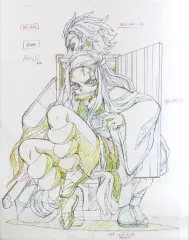 【中古】原画イラストボード 鬼滅の刃 Blu-ray/DVD 3巻 ufotable購入特典 複製原画 炭治郎、禰豆子