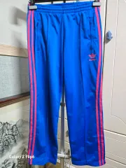 アディダス ファイヤーバード ジャージ トラック パンツ ブルー/ピンク