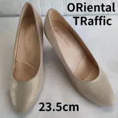 オリエンタルトラフィック/パンプス/ヒールパンプス/ラウンドトゥヒール/パンプス/ゴールド/23.5cm