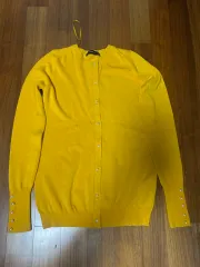 ザラ ニット カーディガン マスタード カラー