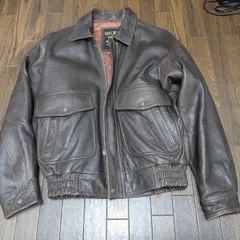 [[ A-2 ]] フライトジャケット 本革 ラムレザー 短丈 ブラウン 茶色