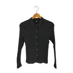 ユニクロ UNIQLO 23AW エクストラファインメリノリブポロカーディガン レディース JPN：XL 