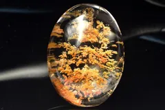 【１点物】高透明◇庭園風景 ガーデンクォーツ　36x27mm　オーバル ルース パワーストーン 天然石 _PC7469