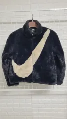 実寸S NIKEナイキ ウィメンズ ビックスウォッシュ ファー素材 フリースボア フリースジャケット S