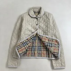 美品　BURBERRY BRIT　キルティングジャケット　ノバチェック　ベージュ　S　バーバリーブリット