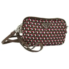 PRADA ショルダーバッグ 斜めがけバッグ ナイロン ブラウン 1N1861