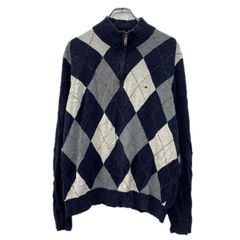 CANTERBURY アーガイル柄 ニット M ハーフジップ - メルカリ
