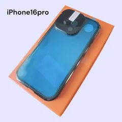 iPhone16pro 両面保護スマホケース クリア×ブラック カメラ保護 シンプル