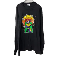 Hanes 長袖 プリントTシャツ 2XL ブラック ヘインズ コットン100% ロンT カットソー ビッグサイズ トップス 春物 a711-6438のサムネイル