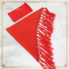 フラメンコ 衣装 まとめ売り セット シージョ ボウタイ ベルト 赤 無地 フレコ フリンジ スカーフ 飾り 装飾 小物 ダンス パーティ 発表会 レッド系 フラメンコ衣装 舞台衣装 フリンジスカーフ ボウタイセット イベント用 赤色 アクセサリー