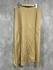 美品 23区 無地 ロング フレア スカート size48/ベージュ ■■◎レディース