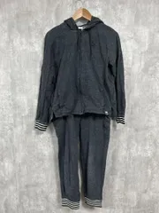 PUMA プーマ ワンポイント 刺繍 ロゴ ジャージ上下 セットアップ sizeL/黒 ◆■ メンズ