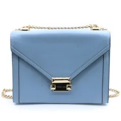 MICHAEL KORS (マイケルコース) チェーンショルダーバッグ ライトブルー レザー
