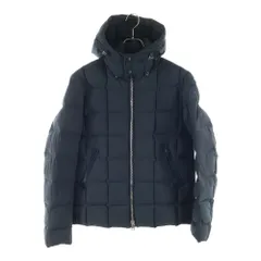 NO BRAND (ノーブランド) MONTECORE モンテコーレ ルーマニア製 ジップアップ フーデッドダウンジャケット ダークグリーン